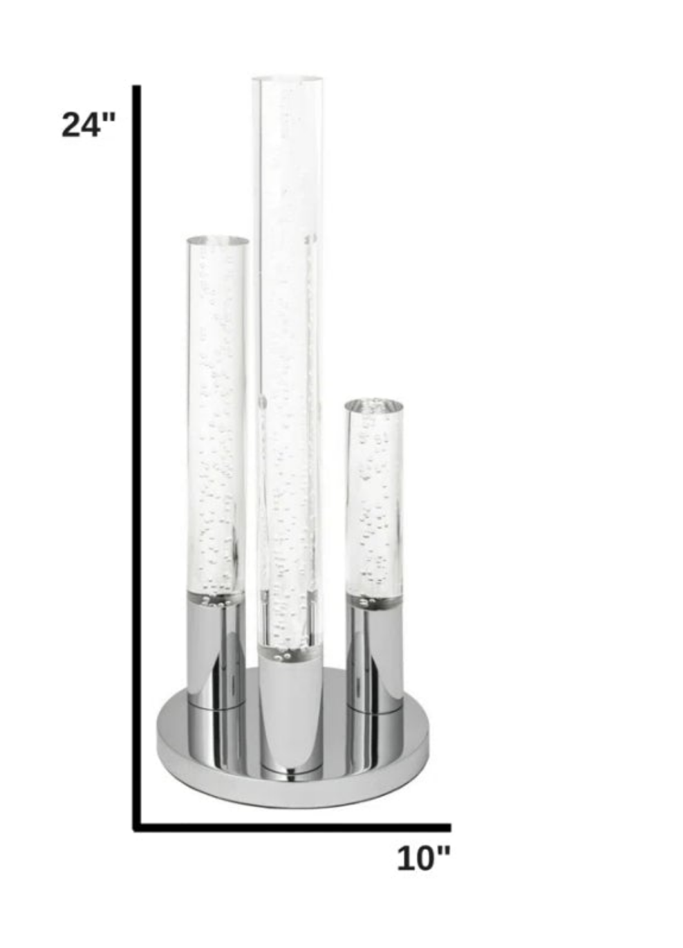 Acrylic LED Cylinders Table Lamp / 3 Light