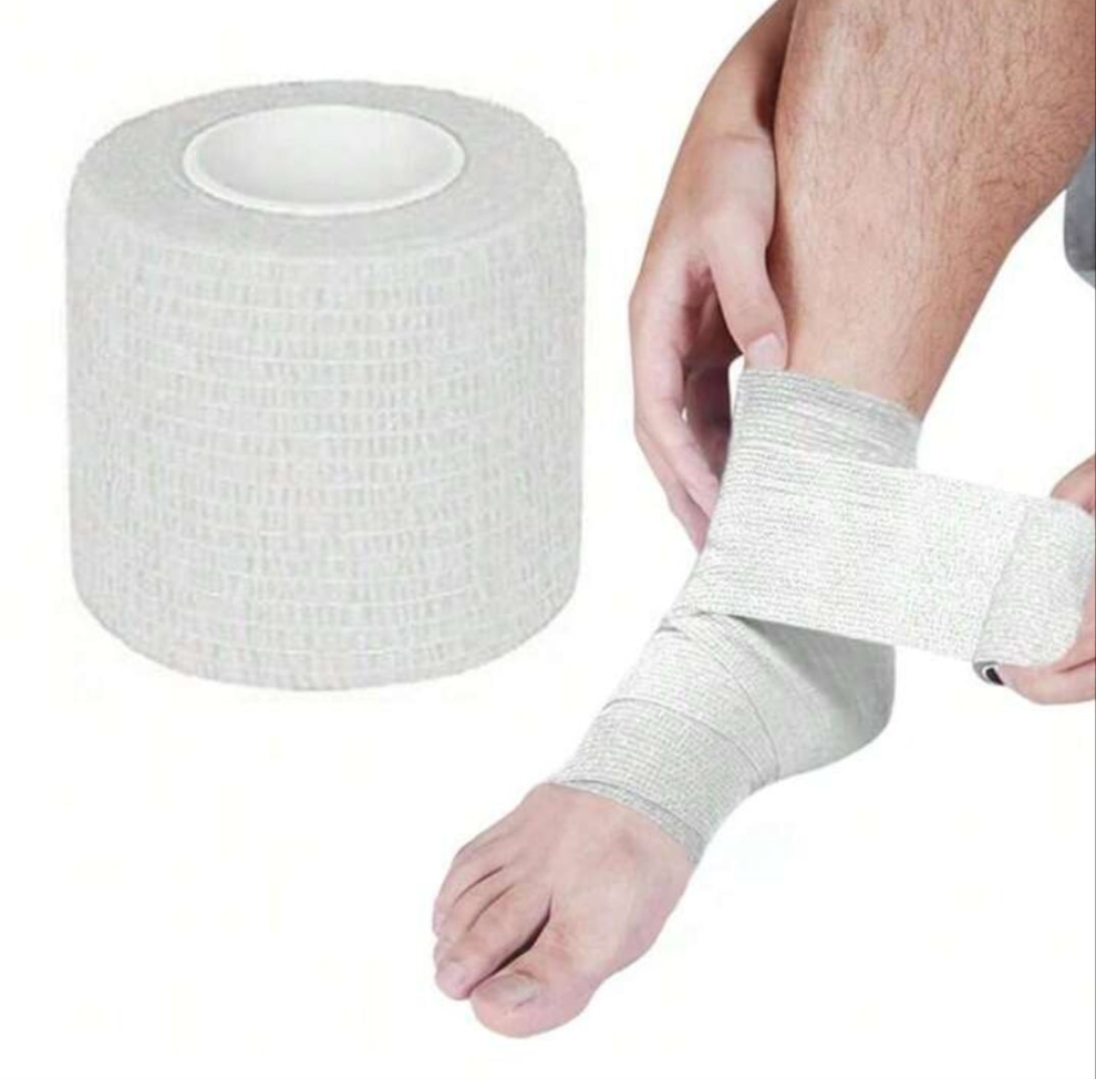 1 Pack Self-Adhesive Bandage Wrap, 2 Inches X 5 Yards, Self-Adhesive Sports Bandage Wrap