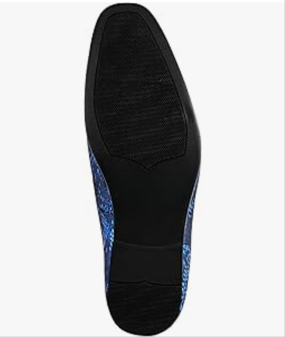 Men's Paisley Metallic Erin Driving Smoking Slip On Loafer Dress Shoe sexy