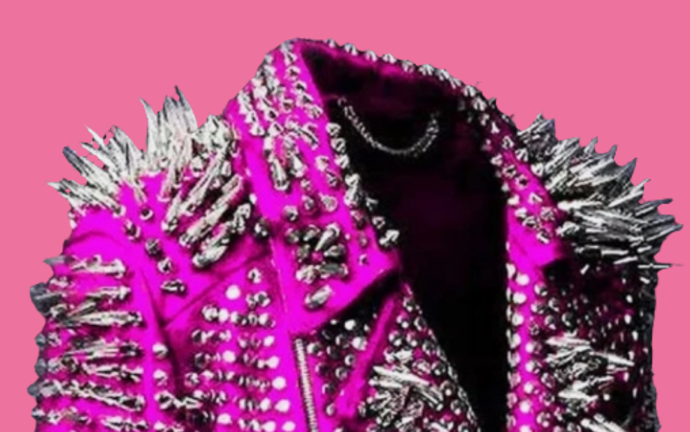 COCOMONEY Unisex Punk Rock jacket Spiked Studded Motorcycle Leather Jacket