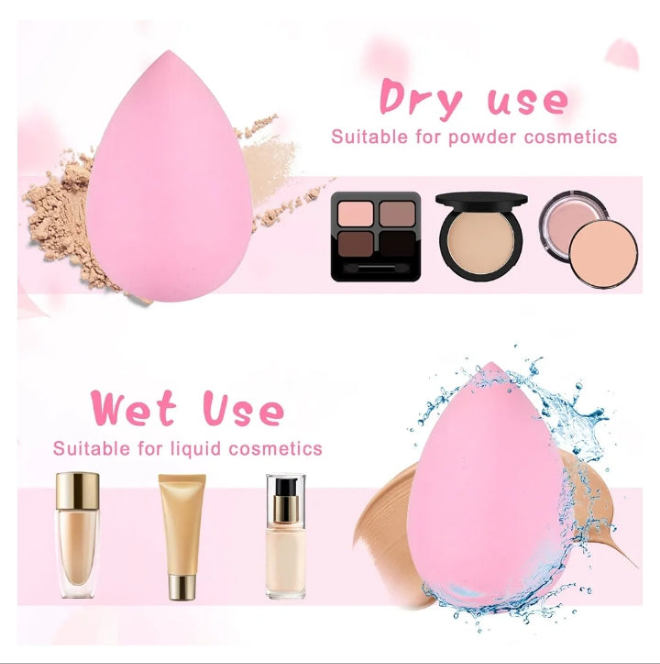 40pcs Mini Makeup Sponge Set Multi Colored Mini Beauty Blender Professional Beauty Blender Sponge Super Soft Concealer Sponge Facial Makeup Tools for Foundation, Powder, Liquid