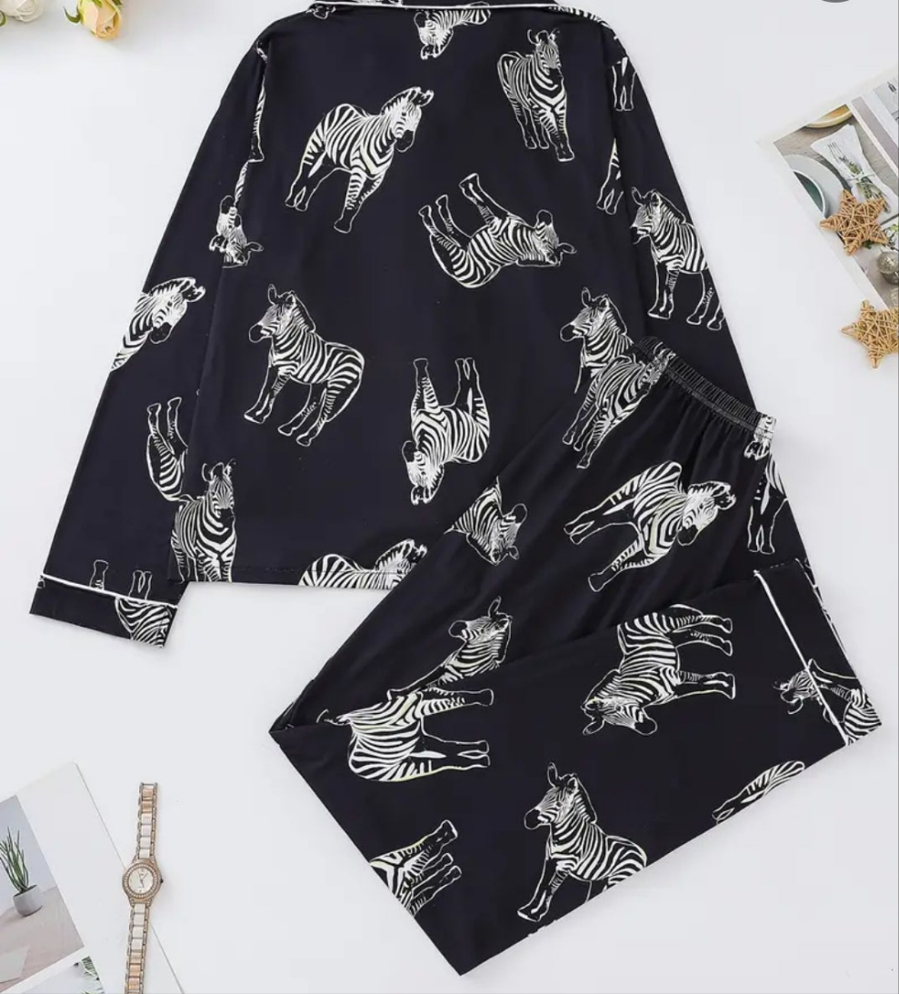 COCOMONEY ZEBRA OR LEOPARD PAGAMA SETS 2 and 3 PIECES