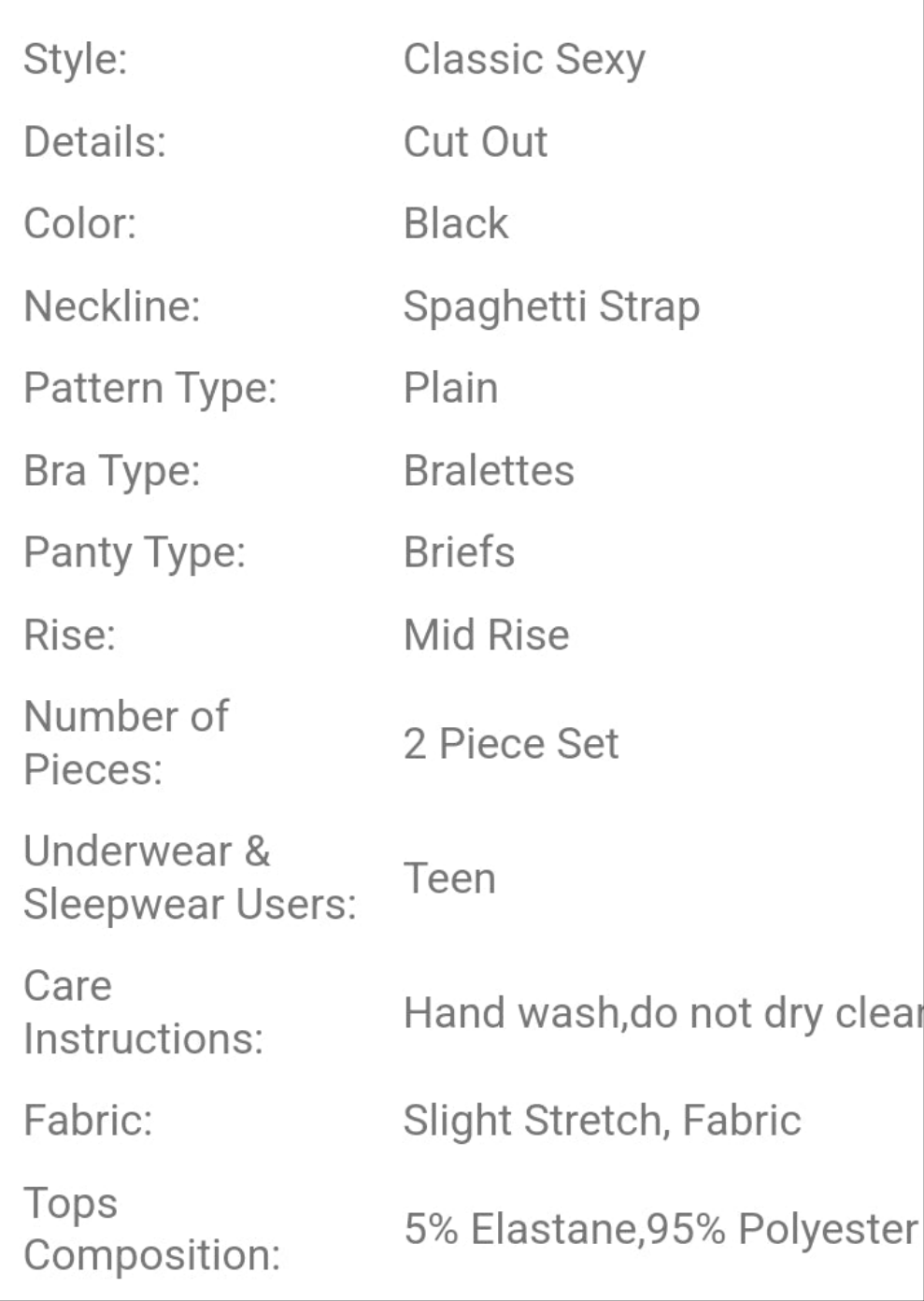 Sexy Patchwork Sequin Hollow Out Sexy Lingerie Set
