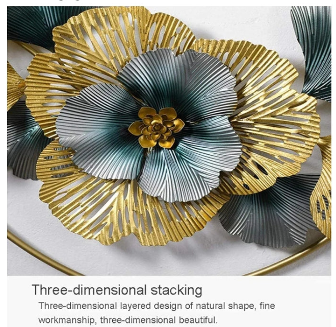 Wall Sculpture Metal Wall Sculptures, Iron Wall Hanging Arts Ornaments, Decor for Bathroom Livingroom Bedroom Patio Bedroom Living Room