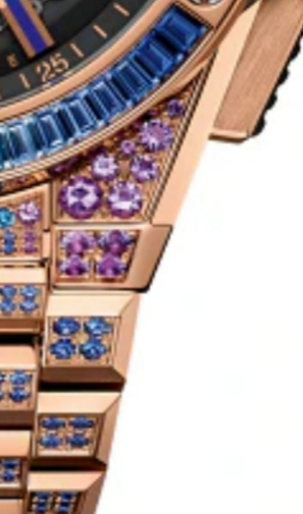 Hublot Big Bang Chronograph 18K King Gold & Colored Gemstones Man's Watch, 451.OX.1180.OX.3999