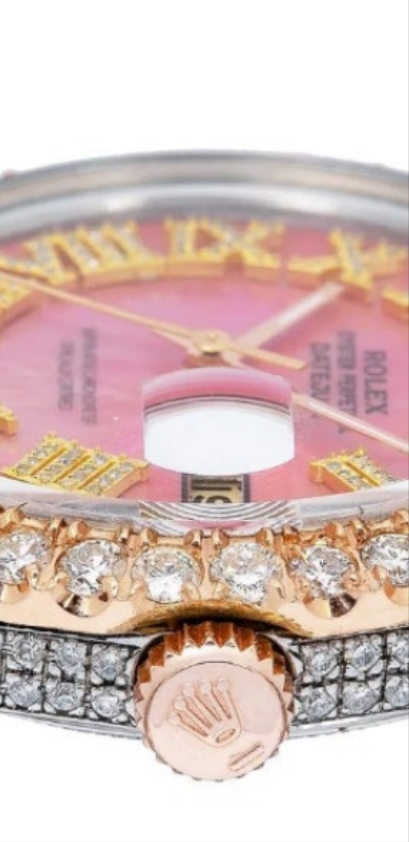 Rolex Datejust 1601 36MM Pink Diamond Dial With Two Tone Jubilee Bracelet (Pre-owned)