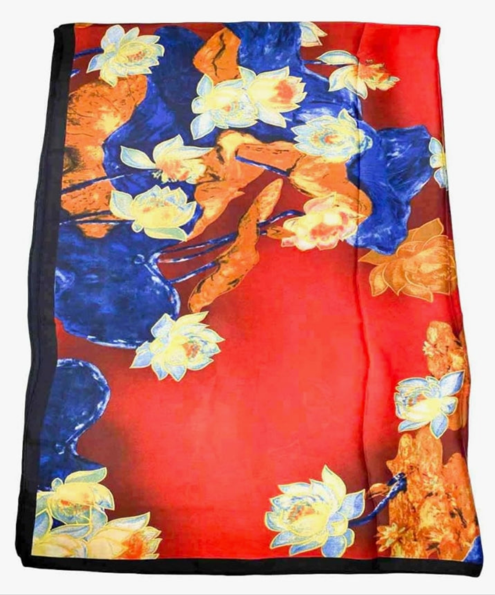 Scarfs for Women Lightweight Scarves Fashion Print Floral Pattern Scarf Shawls