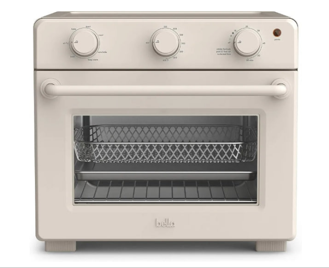 Air Fry Toaster Oven, 7 Preset Cooking Options, Dishwasher-Safe EverGood Coated Trays Included, 60-Minute Auto Shutoff w Audible Timer, Power Indicator Light, 1700 Watt,