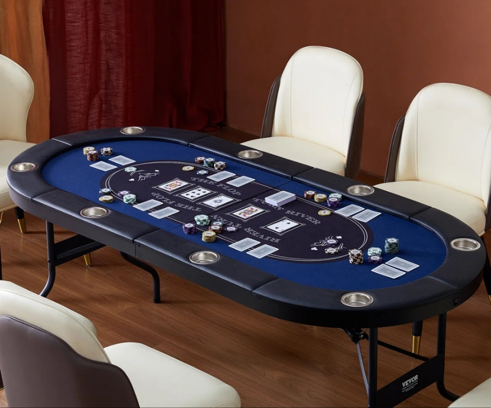8 Player Foldable Poker Table for a night of fun
