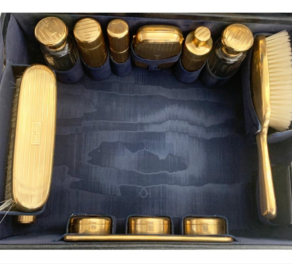 Cartier Antique Vanity Set in 14 Karat Gold