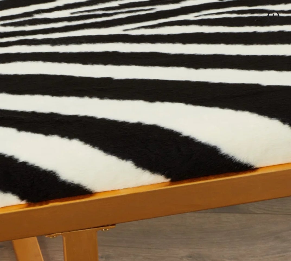 Zebra striped table or seating