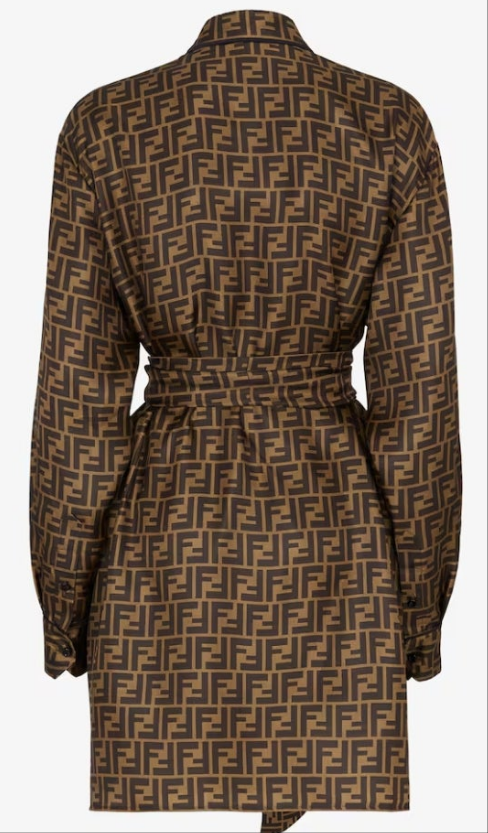 Fendi Brown twill dress