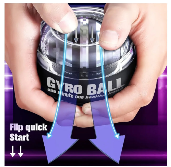 Wrist Trainer Ball Auto-Start Wrist Strengthener Gyroscopic Forearm Exerciser Gyro Ball for Strengthen Arms, Fingers, Wrist Bones and Muscles