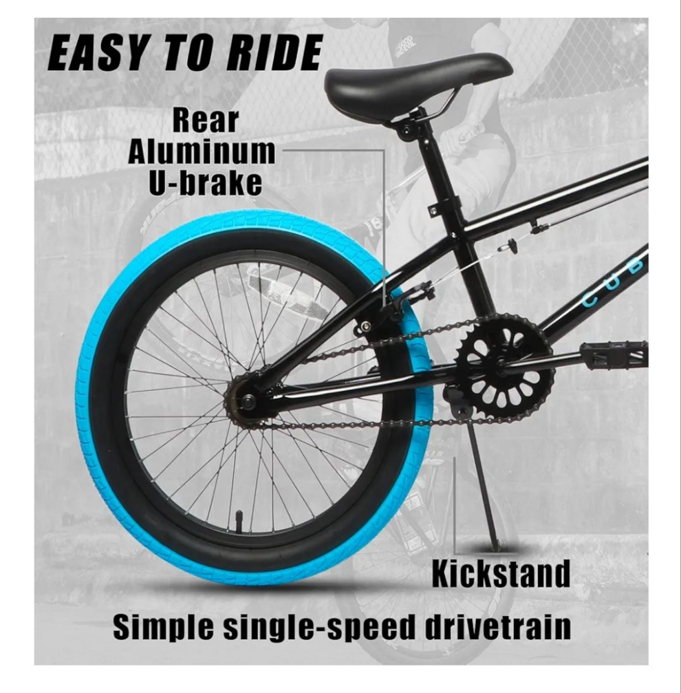 Freestyle BMX Bike, 18 20 Inch Kids Bicycle for 5-13 Years Old Kids and Beginner Level Rider, Multiple Colors