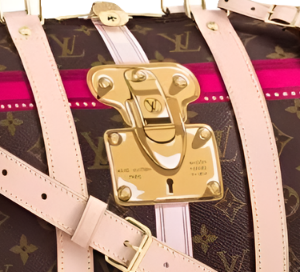 Louis Vuitton Keepall Bandouliere
Monogram Tromp L'oeil Screen 50 Pink Multicolor
