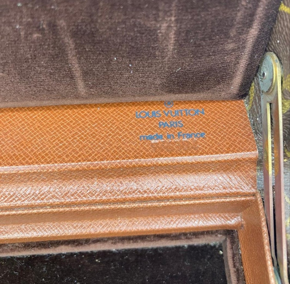 Vintage Louis Vuitton Monogram Jewelry Case c1970s