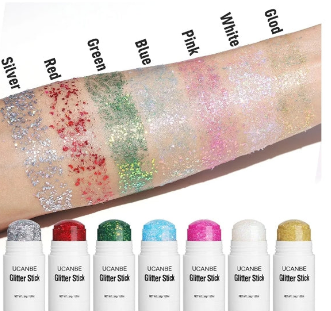 Body Glitter Stick color options