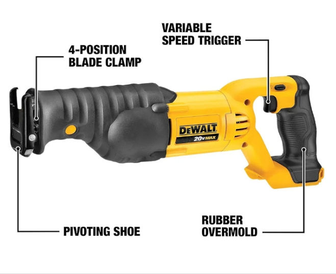 DEWALT 20V MAX Power Tool Combo Kit, 4-Tool Cordless Power Tool Set with Battery and Charger (