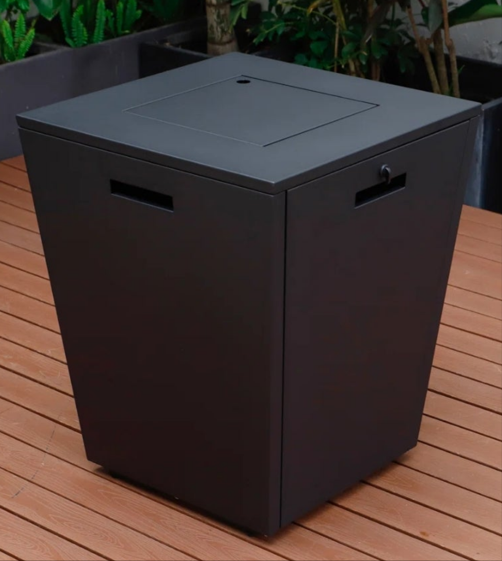 Fire Pit Table,Exterior Material Stainless Steel; Iron
