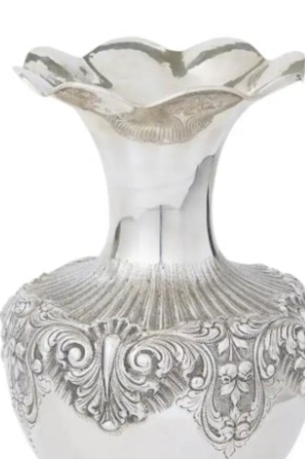 925 Very Large Sterling Silver Decorative Piece / Vase