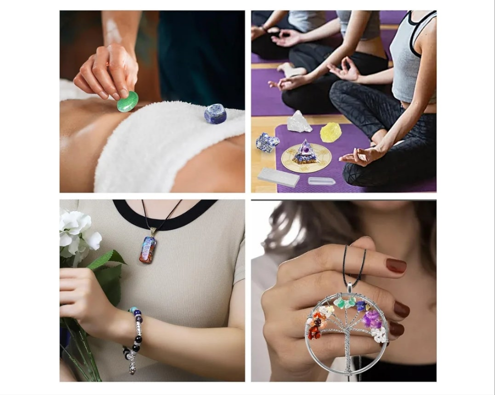 Crystals and Healing Stones,26 Pcs Healing Crystal Set for Meditation,7 Raw Chakra Stones Crystals Kit Pyramid Reiki Real Crystal Stones with Wooden Box,Gifts for Crystal Beginners