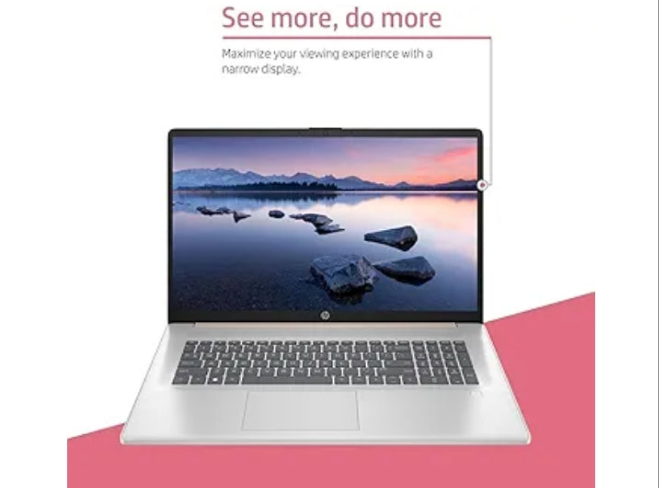 HP Essential Daily Traditional Laptop, 17.3" FHD Display, Intel Core i7-1355U, 64GB RAM, 2TB SSD, Backlit Keyboard, Numeric Keypad, Fingerprint Reader, Webcam, HDMI, Wi-Fi 6, Windows 11 Pro, Rose