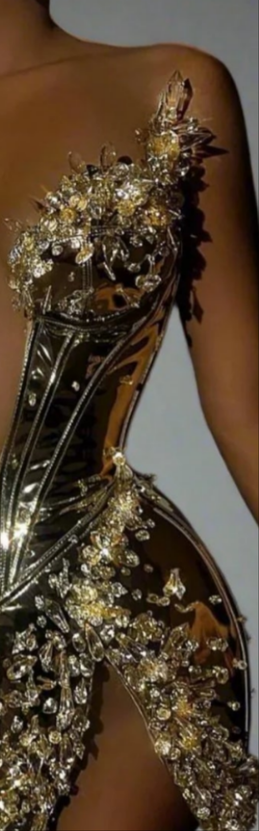 COCOMONEY Mini Corset Metallic Crystal Dress Hot Fun Sexy
