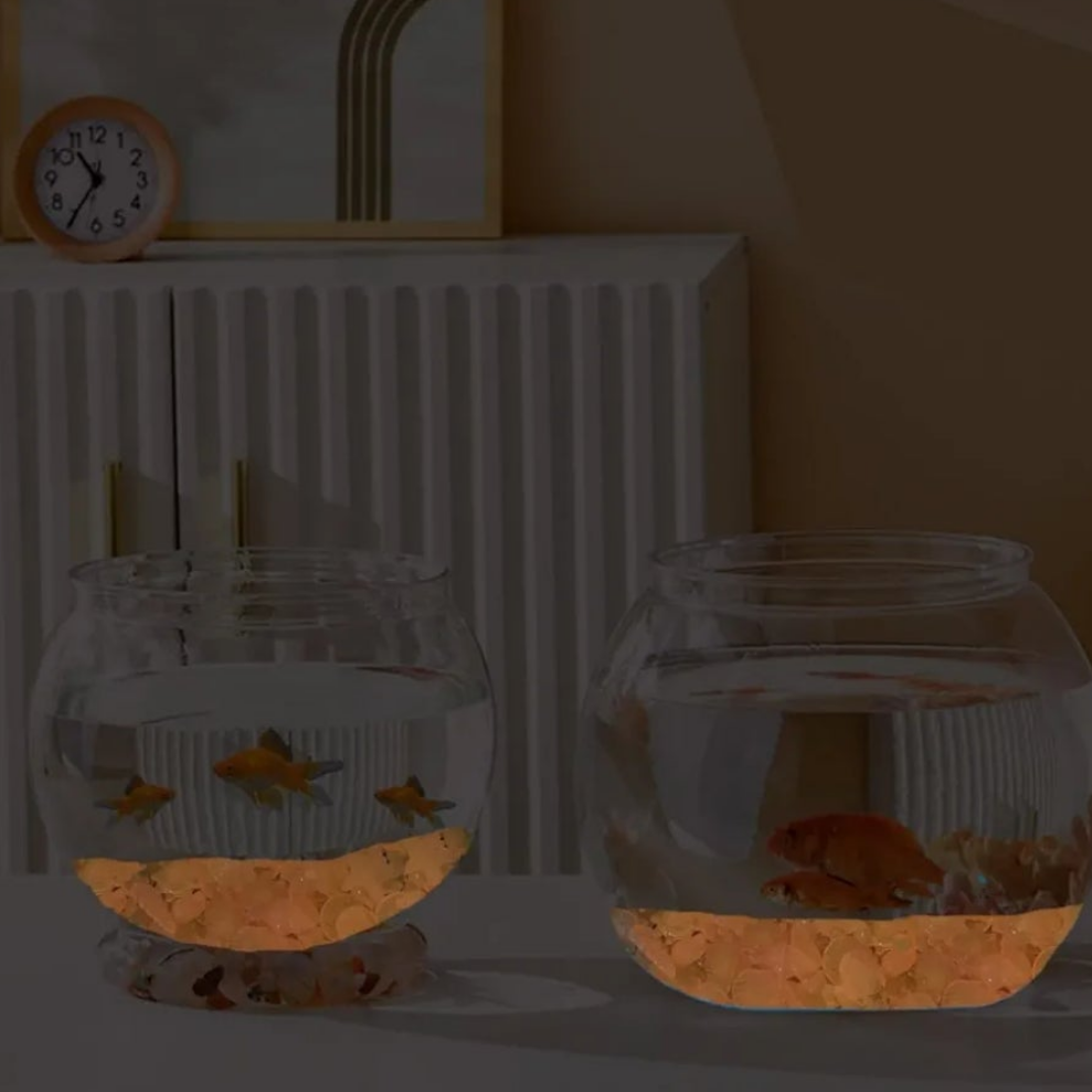 Fish Tank Rocks Glow Rocks for Fish Tank Glow in The Dark Stones Aquarium Decor Pebbles Luminous Stones for Lawn,Pathway,