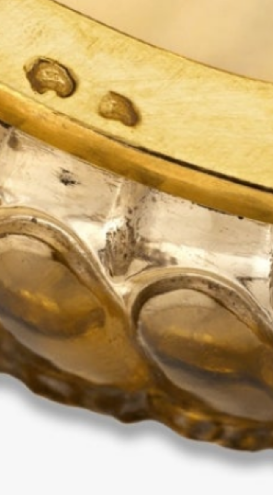 Stunning Carved Citrine Pill Box