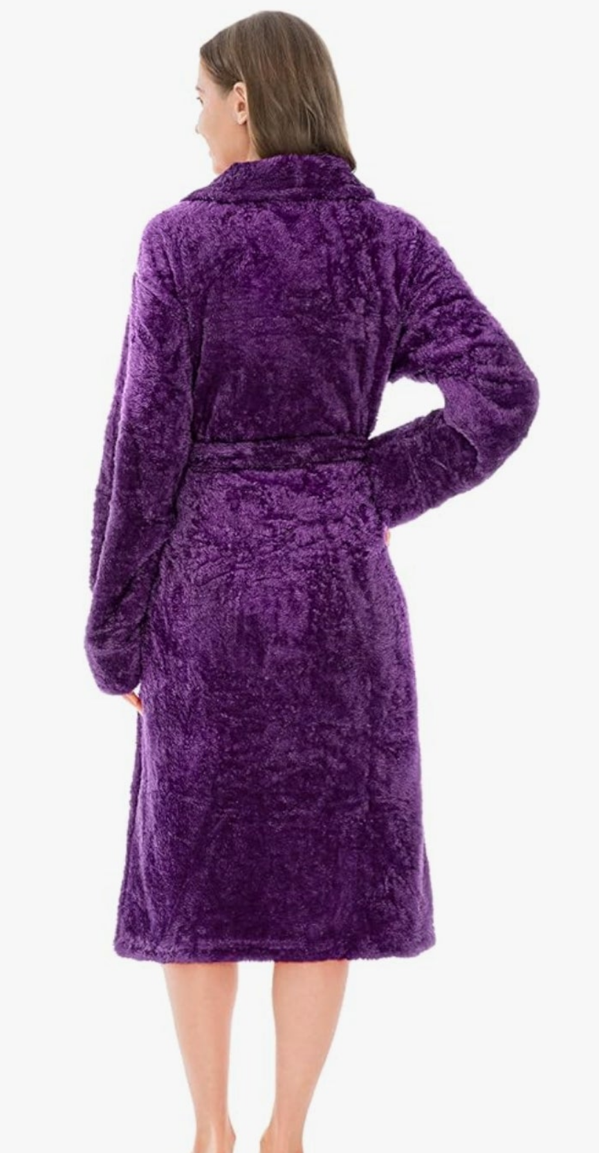 Plush Soft Robe Fluffy, Warm, Fleece Shaggy Bathrobe Cocomoney