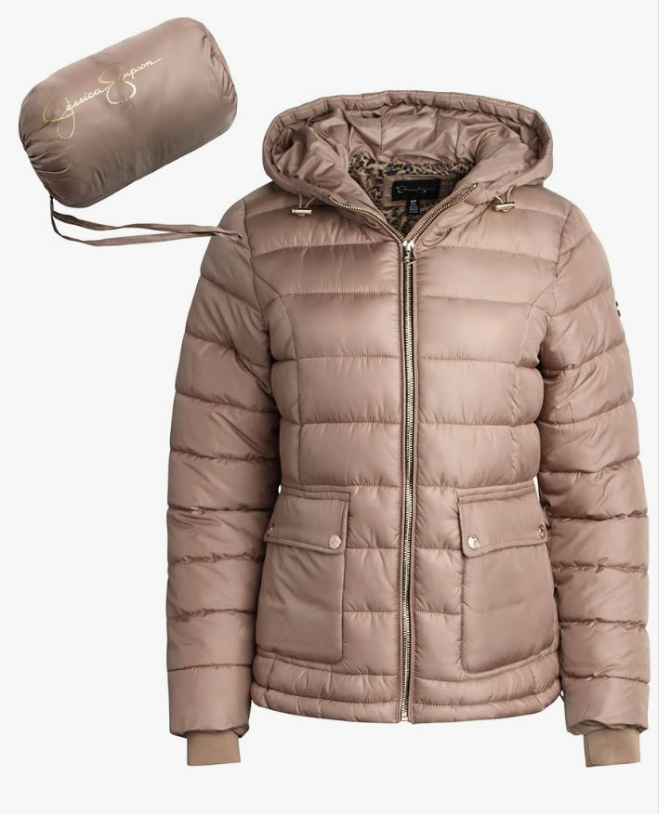 Puffer Jacket - Full Zip Up Insulated Quilted Jackets for Women - Cozy Women Winter Coats (S-XL)