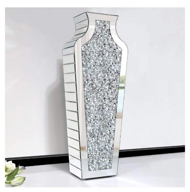 Decorative Mirror Vase Large Size Luxury for Home Decor. Can’t Hold Water.
