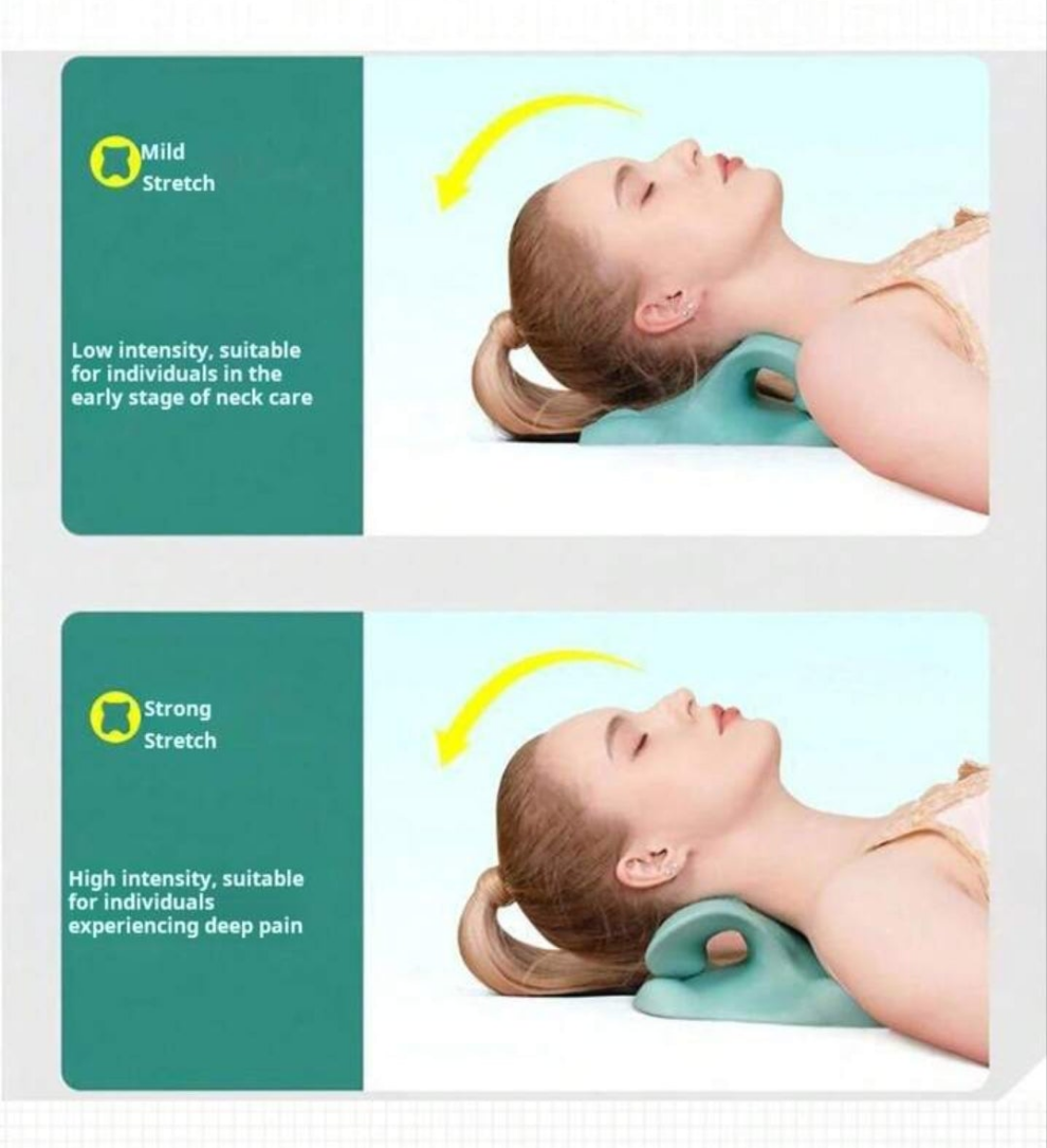 1pc Neck Pillow To Relieve Pressure & Loosen Cervical Spine, Polyurethane Heating Massage Pad Traction Pillow material eva