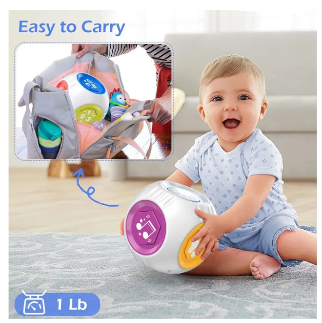 Bilingual Cube Learning Toy for 1+ Year Old Boy Girl Gift, Musical Developmental Baby Toy 12-18 Month, Educational Toy for Toddler Age 1-2, First Christmas 1st Birthday Gifts for One Year Old