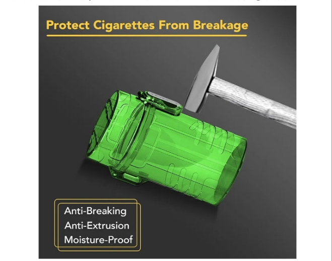 Storage Box, Joint Holder Case Smell Proof, Waterproof Airtight Container, Multipurpose Tobacco Pipe Bags for Outdoor,Waterproof Smell Proof Tobacco Storage Box
