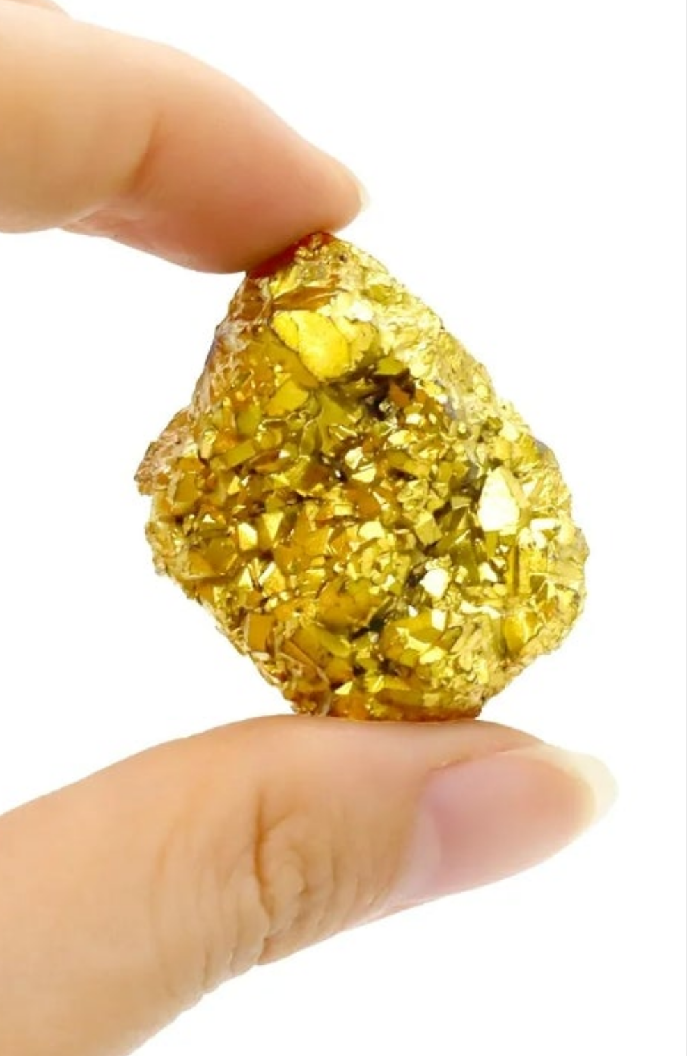 5 Pcs 28-38mm Natural Pyrite Stone Raw Pyrite Crystal Fools Gold for Cabbing Tumbling Reiki Healing (Gold)