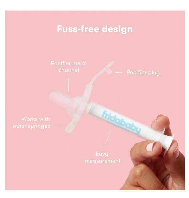 Baby Medicine Pacifier, Medi Frida Baby Medicine Syringe & Accu-Dose Pacifier, Baby Medicine Dispenser for Mess & Fuss Free Use