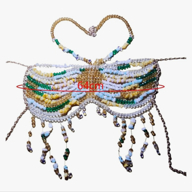 Body Chain Bra Chain for Women Bikini Jewelry for Rave Fancy Dress Concerts