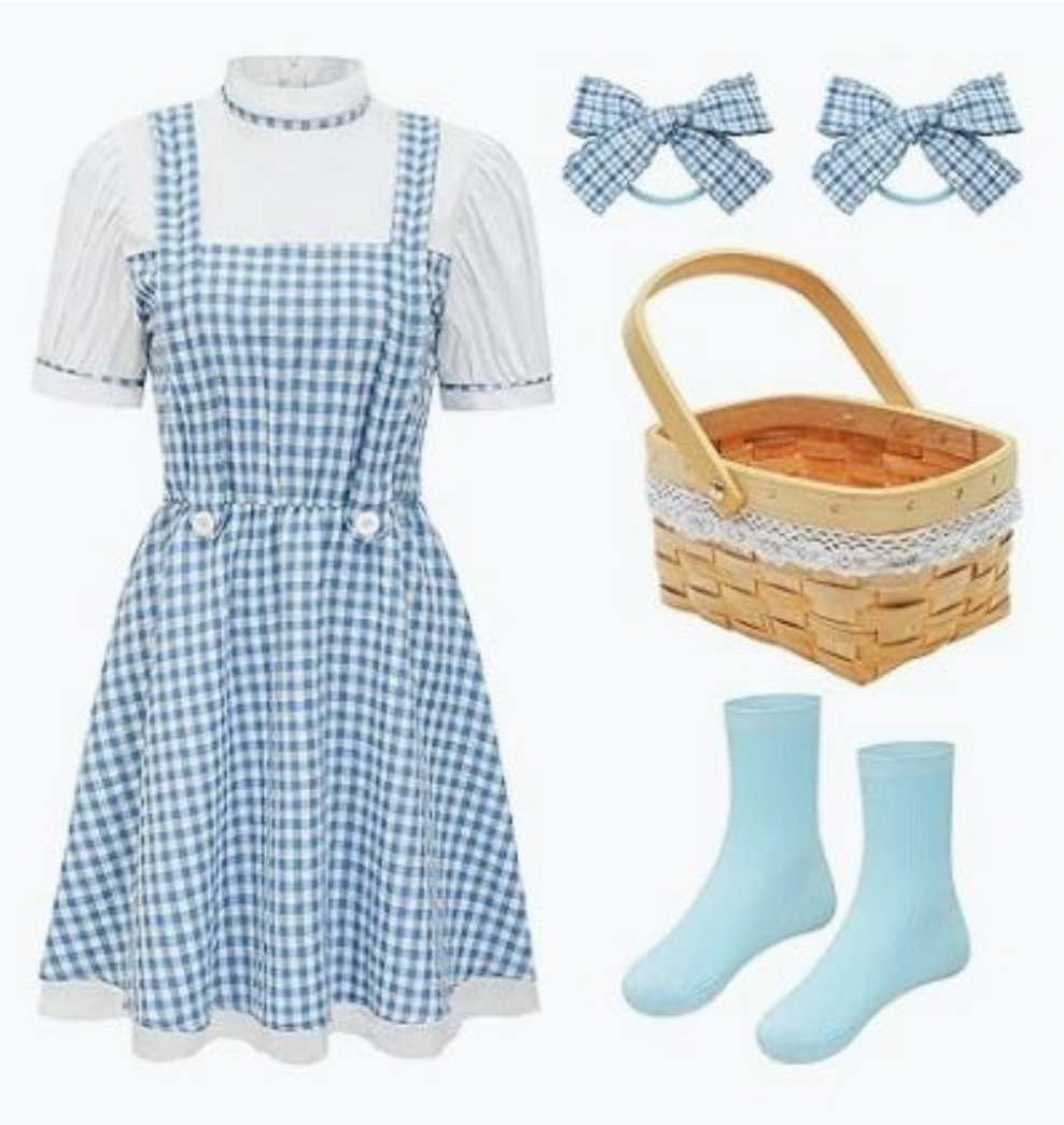 Adult Halloween costume comes with accessories show in its photo choose number by the costume you want