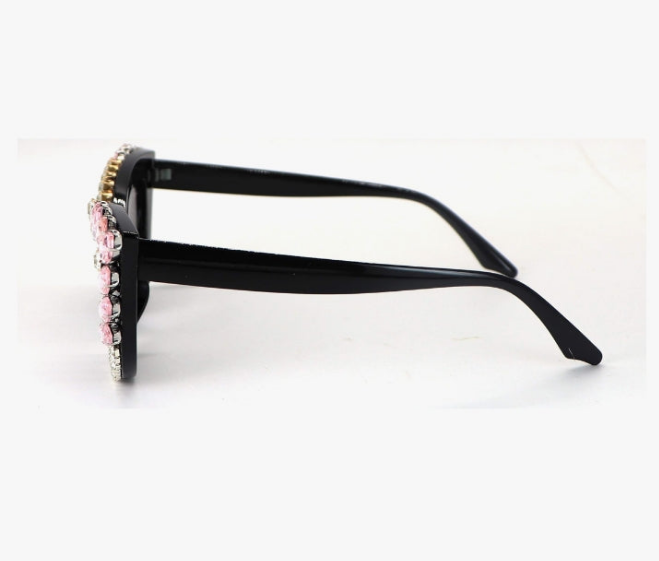 Cateye Sunglasses for Women UV400 Protection Cat Eye bling rhinestone Sun Glasses