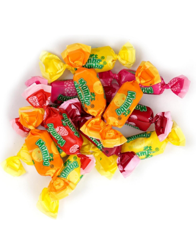 Fruit Chews Candy, Mamba Fruit Chews, Pack of 4 (3.52 Ounce Each Bag)