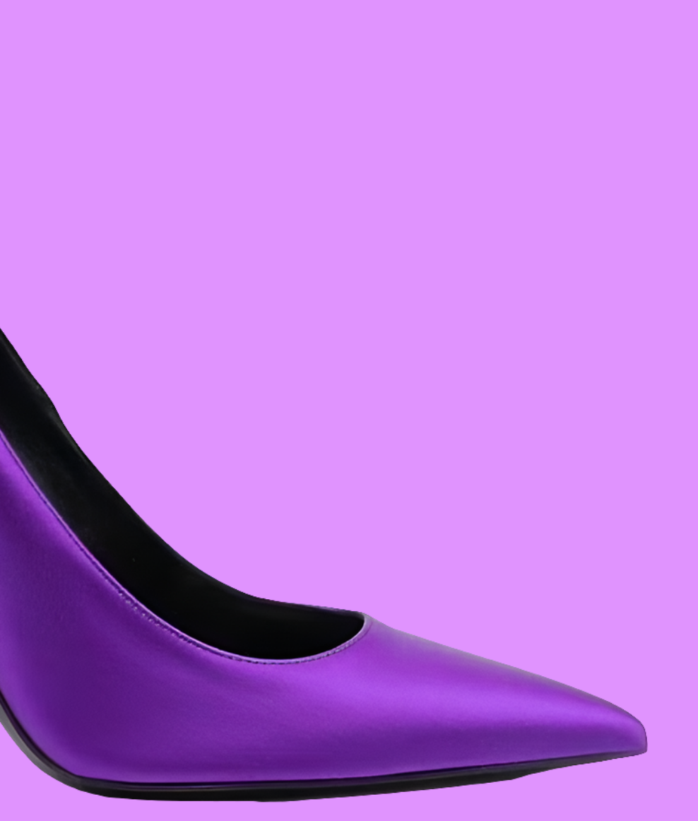 Saint Laurent Marylin pump. Purple