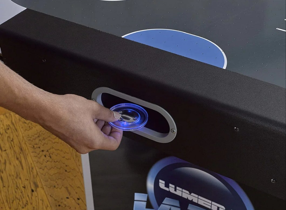 Air Hockey Table with Digital Scoreboard and Lights