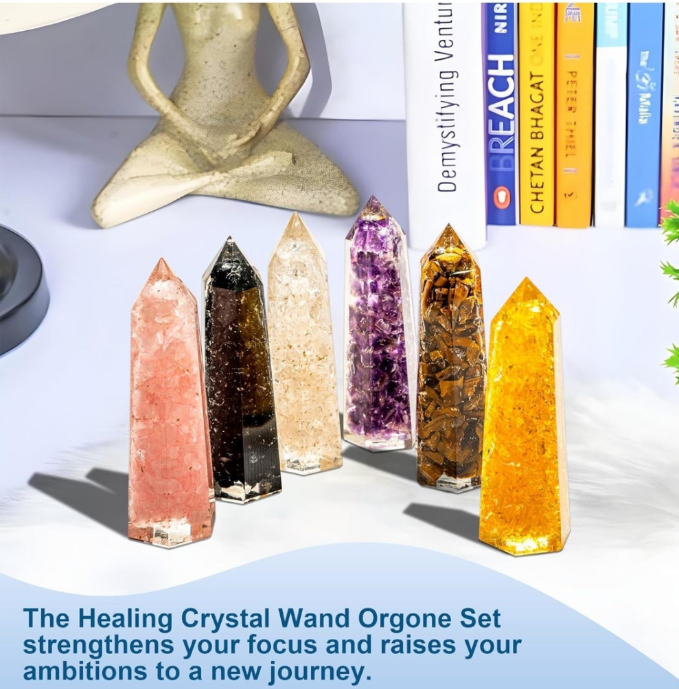 πππ ππ
π πππππππ πππππ: Our Healing Crystals Wand Set includes Amethyst, Tigerβs Eye, Rose Quartz, Citrine, Clear Quartz and Black Tourmaline. Each of the 3-inch crystal stones wands is hexagonal, expertly cut, and crafted for energy hea