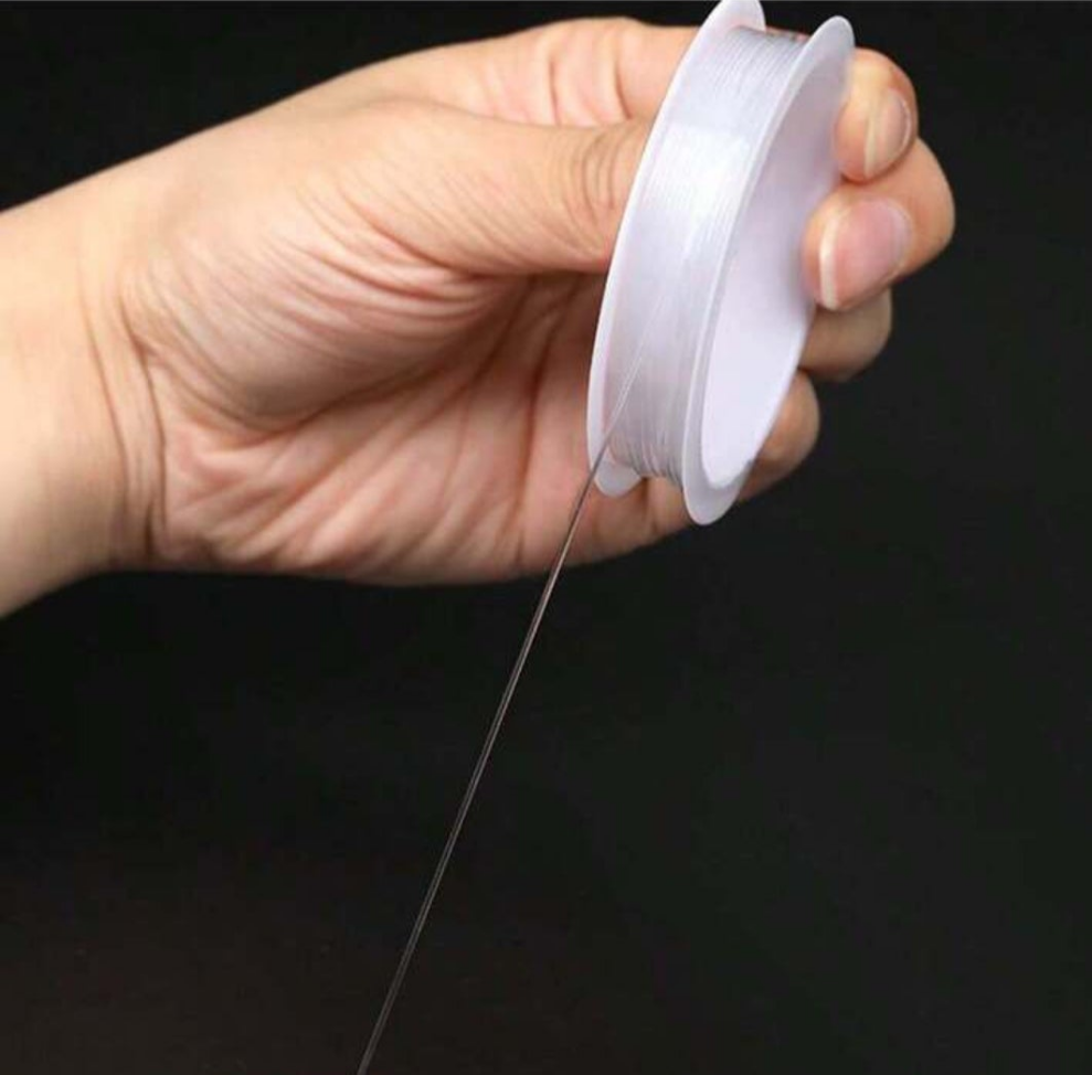 10 Rolls 0.8mm Elastic Crystal Beading Thread String Cord For DIY Bracelet & Necklace Making, 10mroll