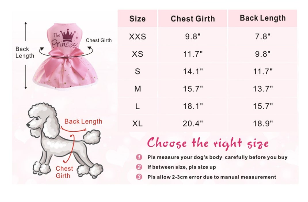 Princess Dog or Cat Dress Tulle Puppy Skirt Pet Apparel Dog Tutu with Bowknot,Birthday Dresses Daisy Sleeveless Holiday Clothes for Small Dogs Girls and Cats,