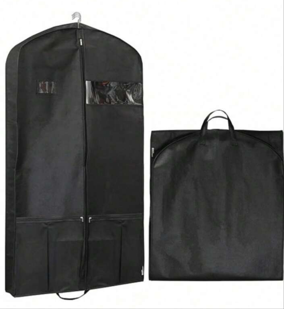 43" Heavy Duty Garment Bags For Travel 6.5" Gusseted Suit Bags For Closet Storage 2 Handles Hanging Clothes Bag With Pocket Men Suit Cover For Shirts, Coats, Dresses, Suit Holder, 1 Pack,Women Valentine Gift Birthday Boyfriend Girlfriend