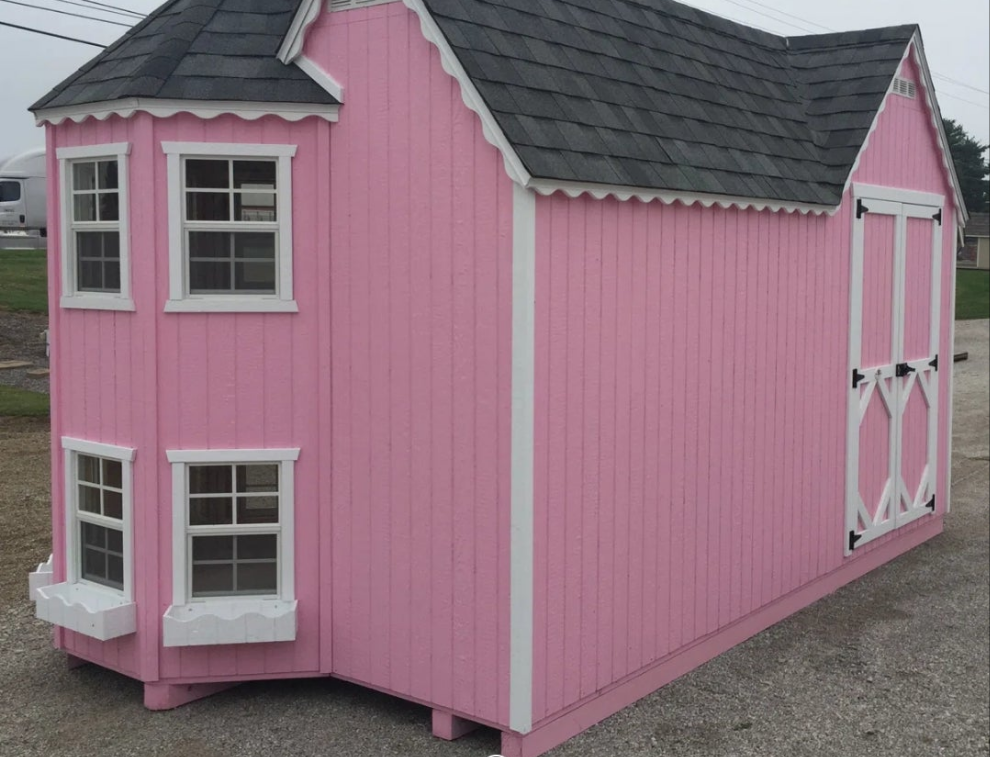 Pink Victorian Mansion Playhouse For a Princess oh my