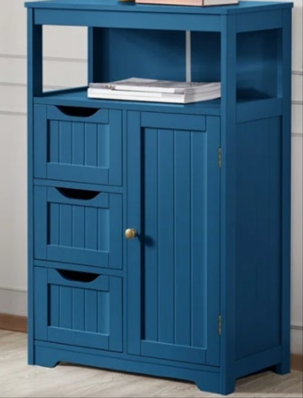 Bathroom Floor Storage Cabinet, Bathroom Storage Unit, Freestanding Cabinet With 4 Doors