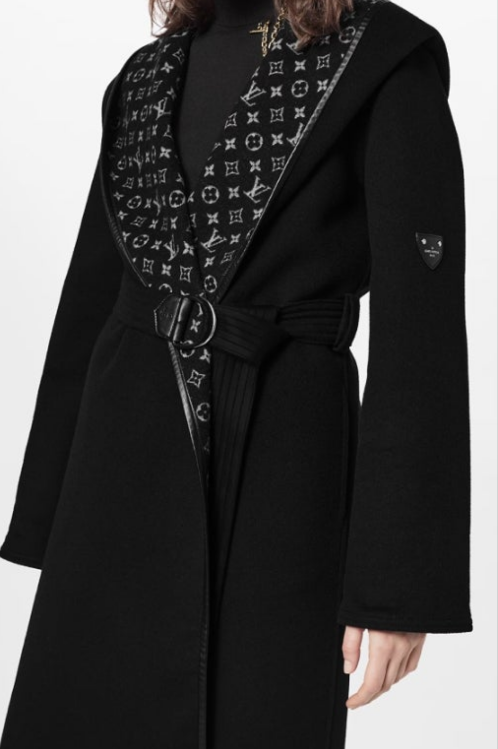 Louis Vuitton Hooded Wrap Coat